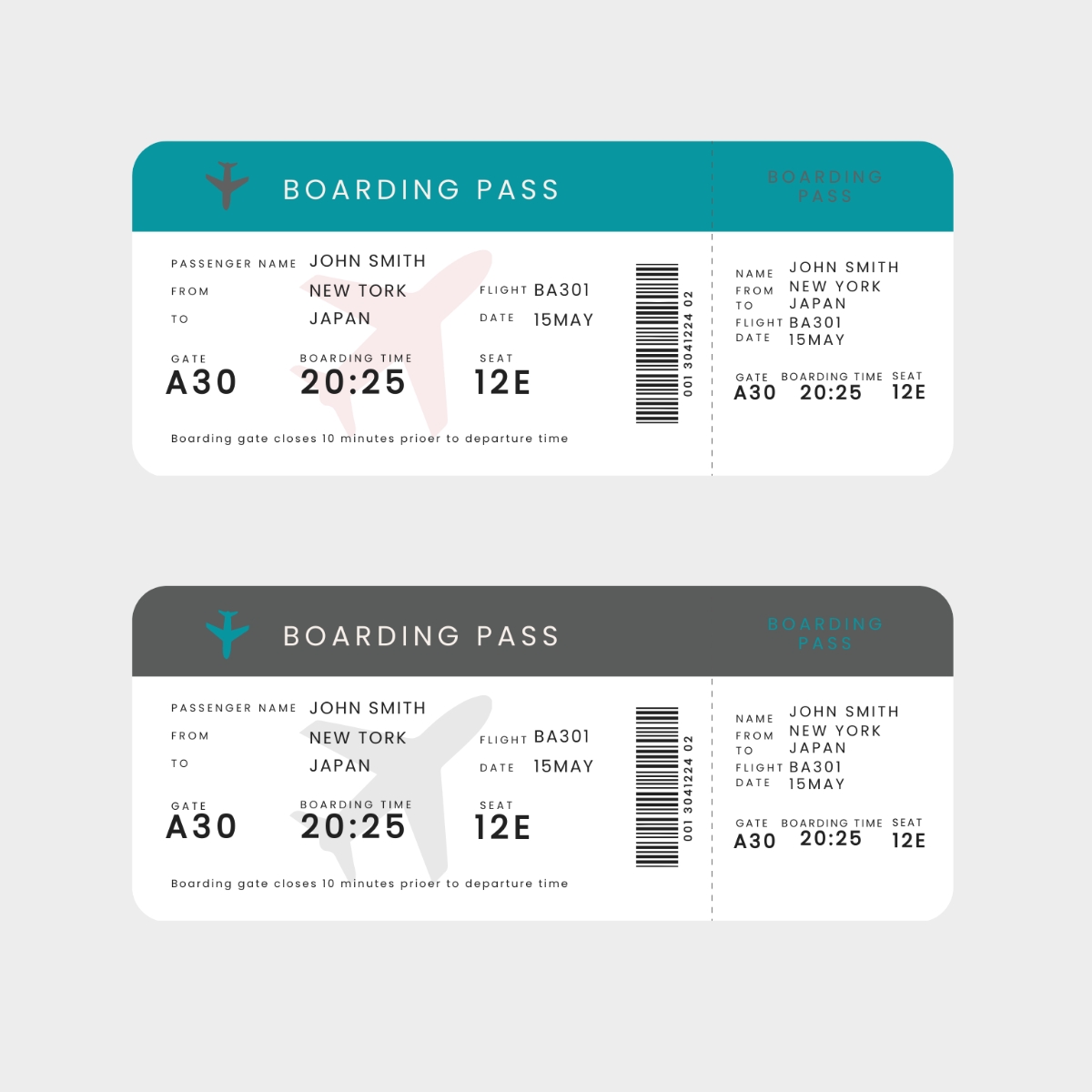 FREE Airline Ticket Templates Examples Edit Online Download