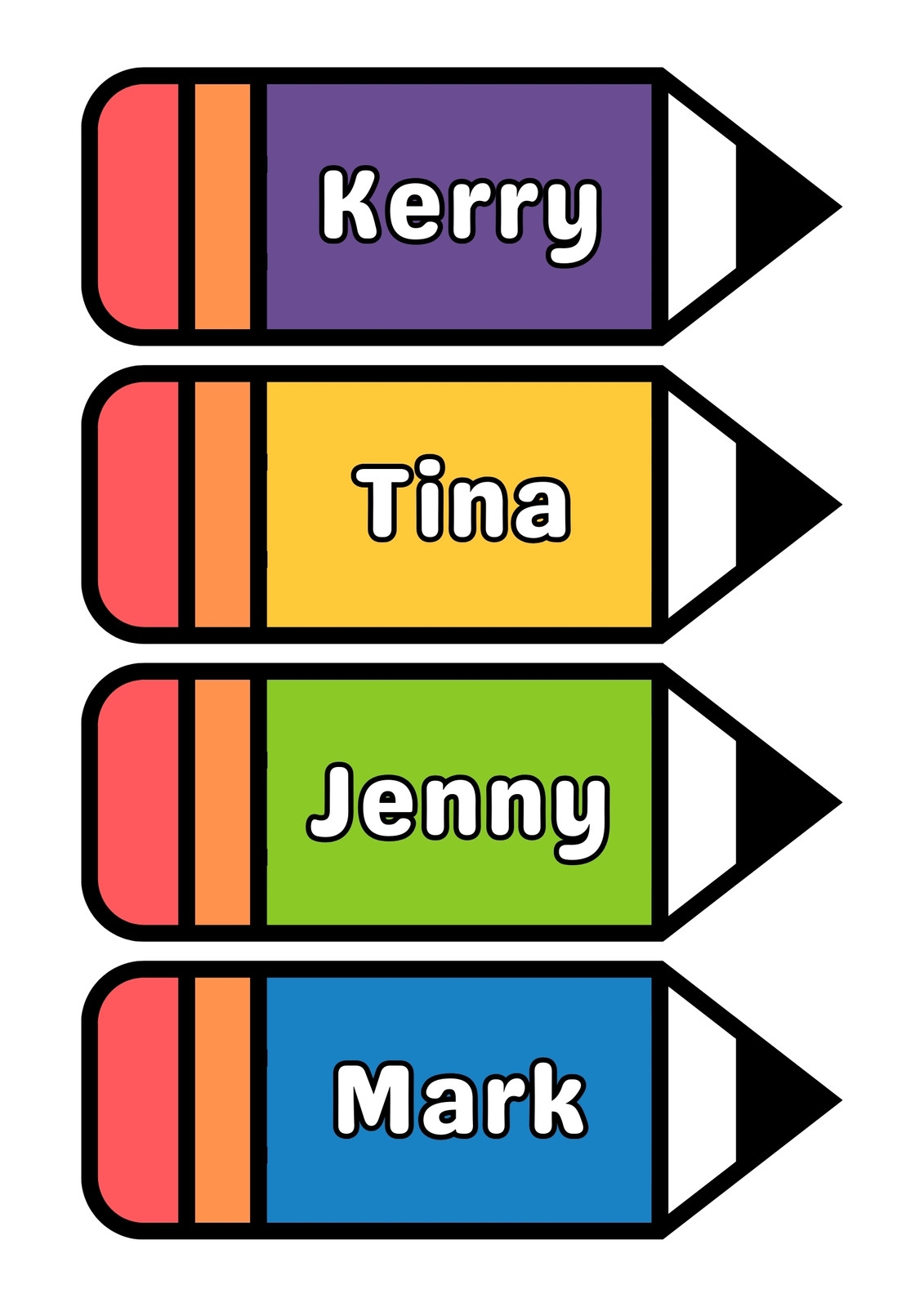 Free And Customizable Pencil Templates