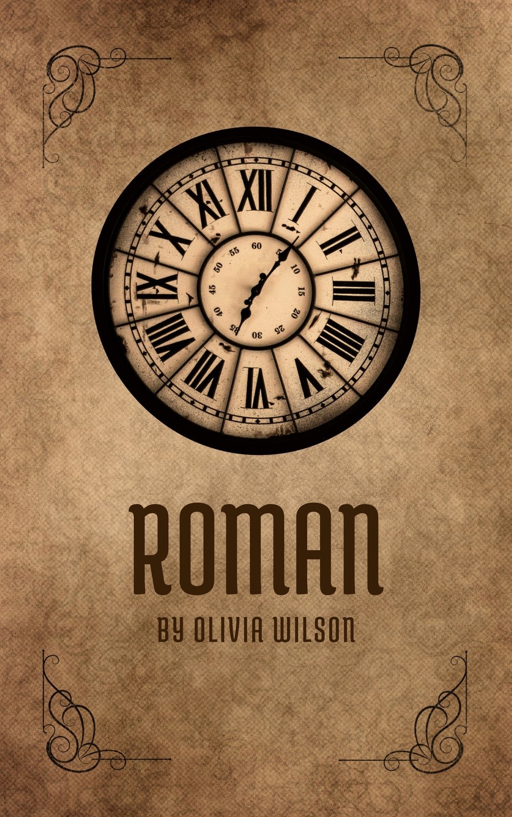 Printable Old Book Cover Template
