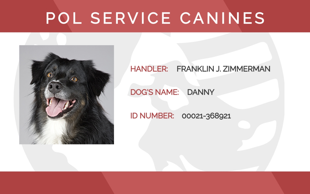 Printable Pet Id Card Template