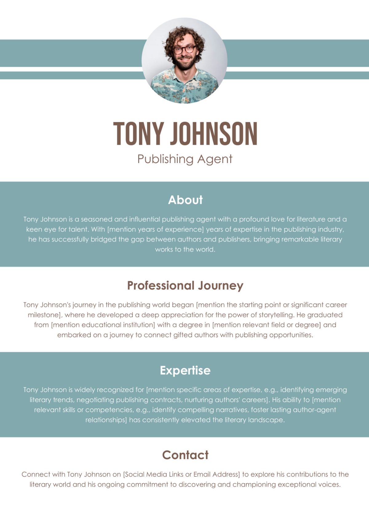 FREE Biography Templates Examples Edit Online Download