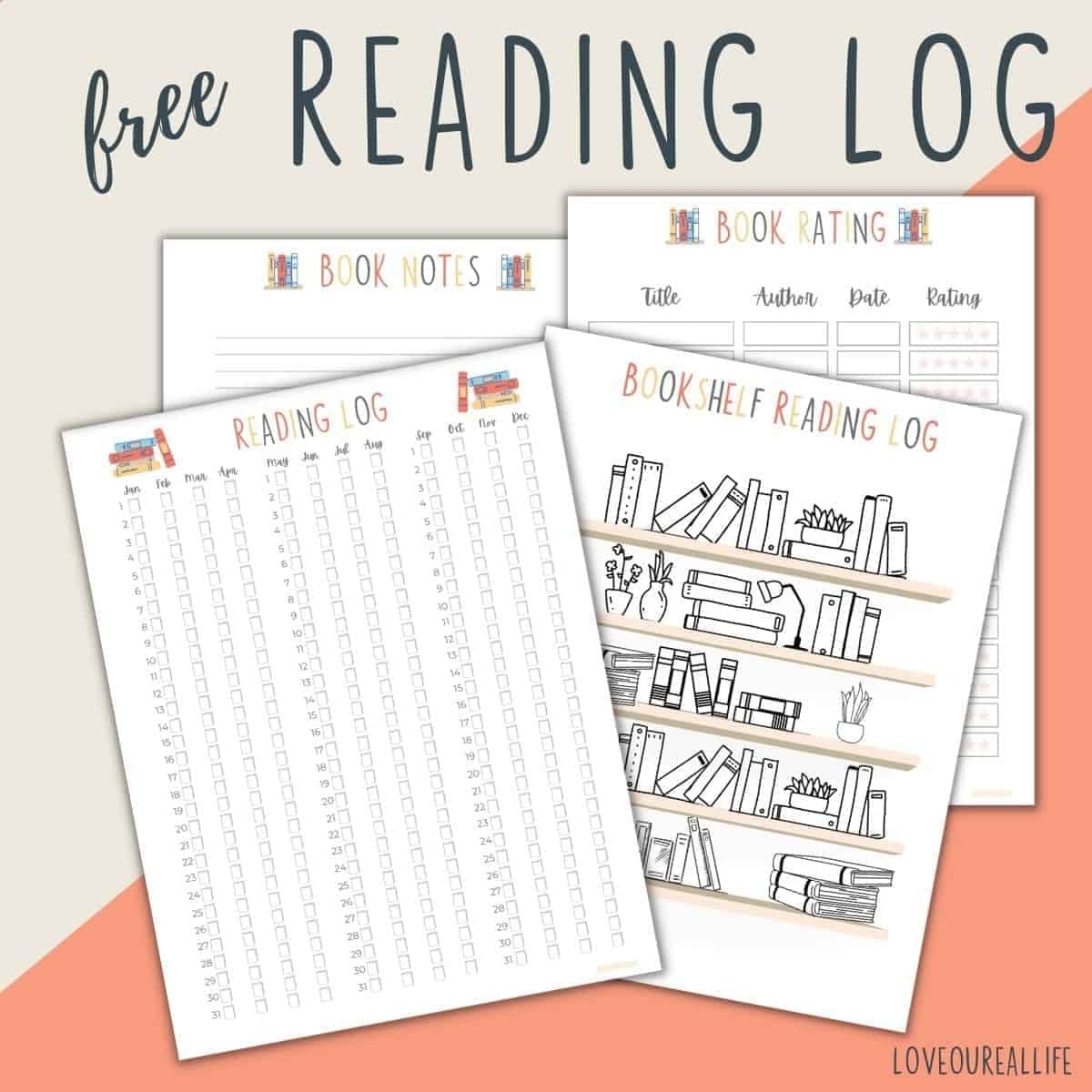 Free Book Tracker Bullet Journal Printables Masha Plans