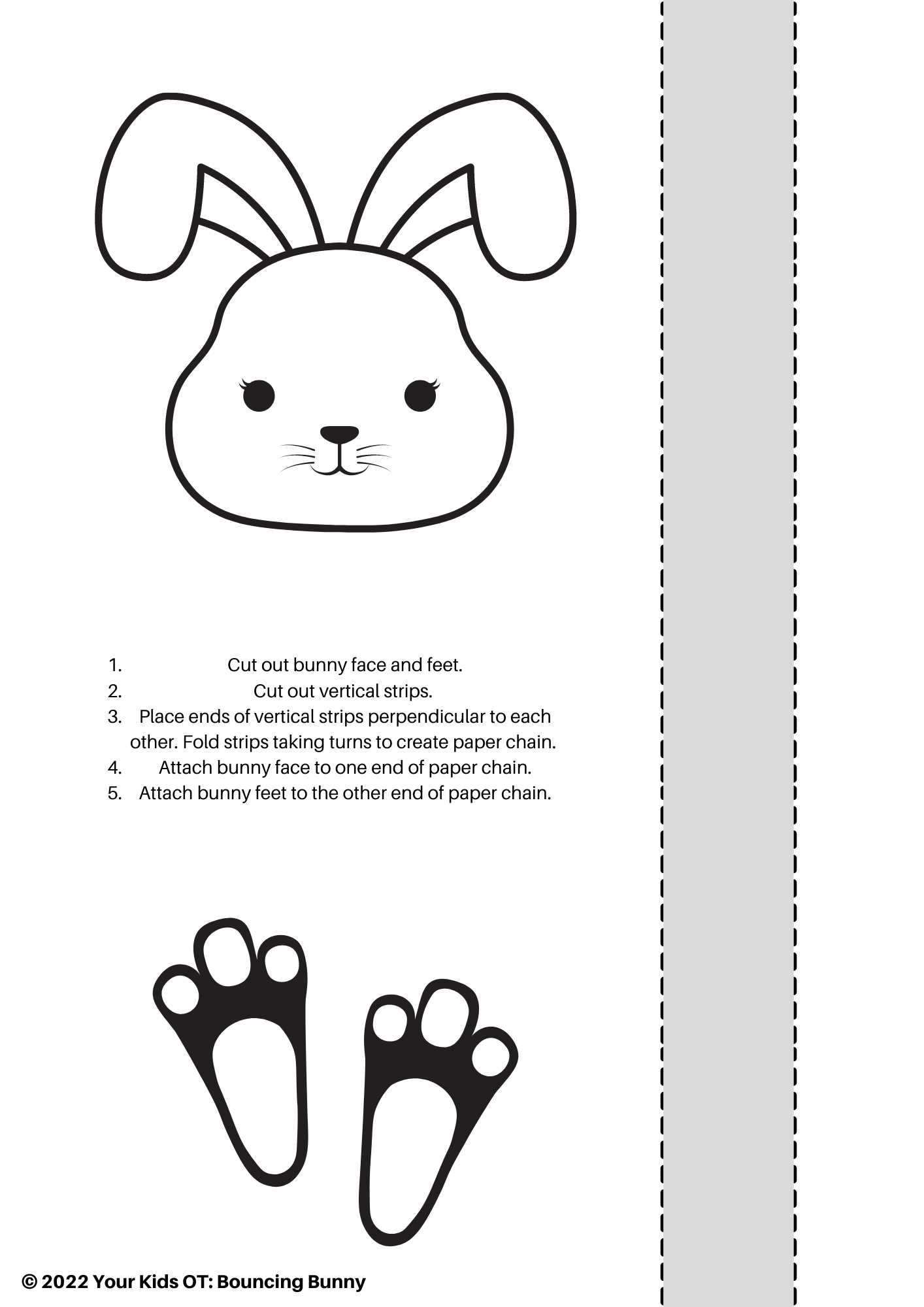 Free Printable Bunny Face Template