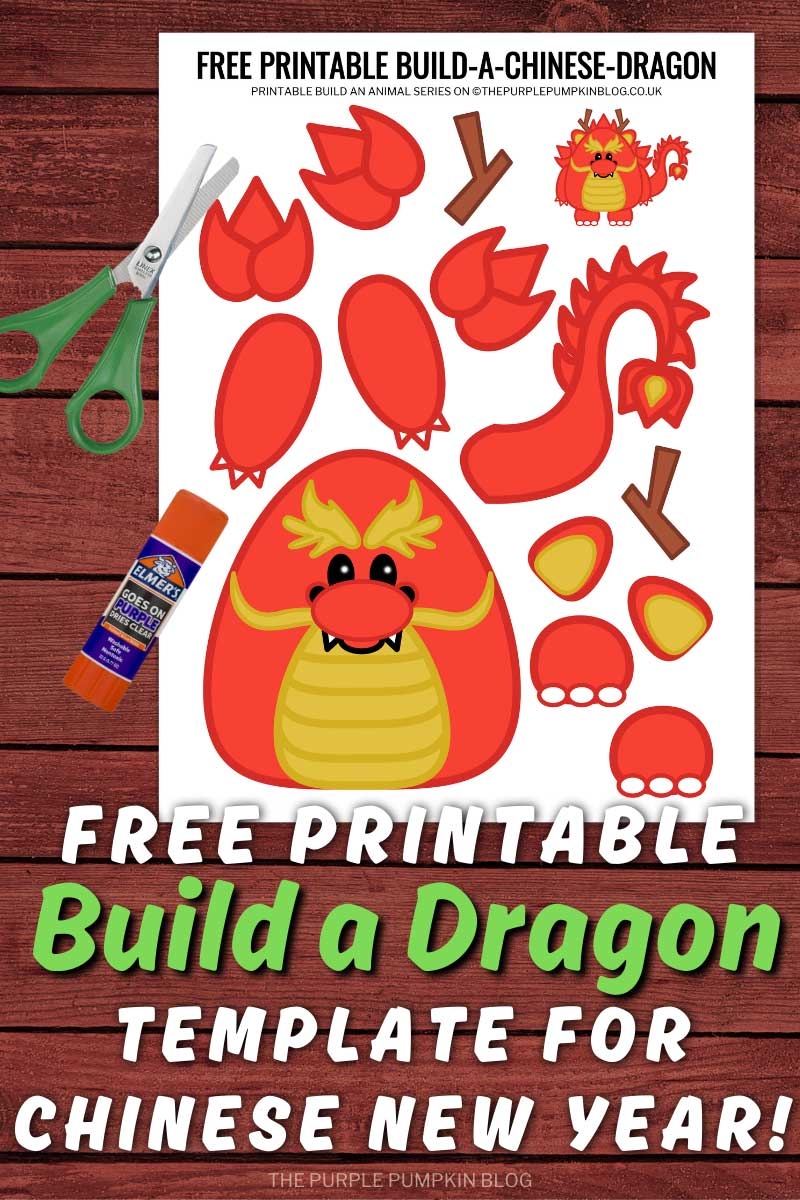 Free Printable Dragon Craft Template