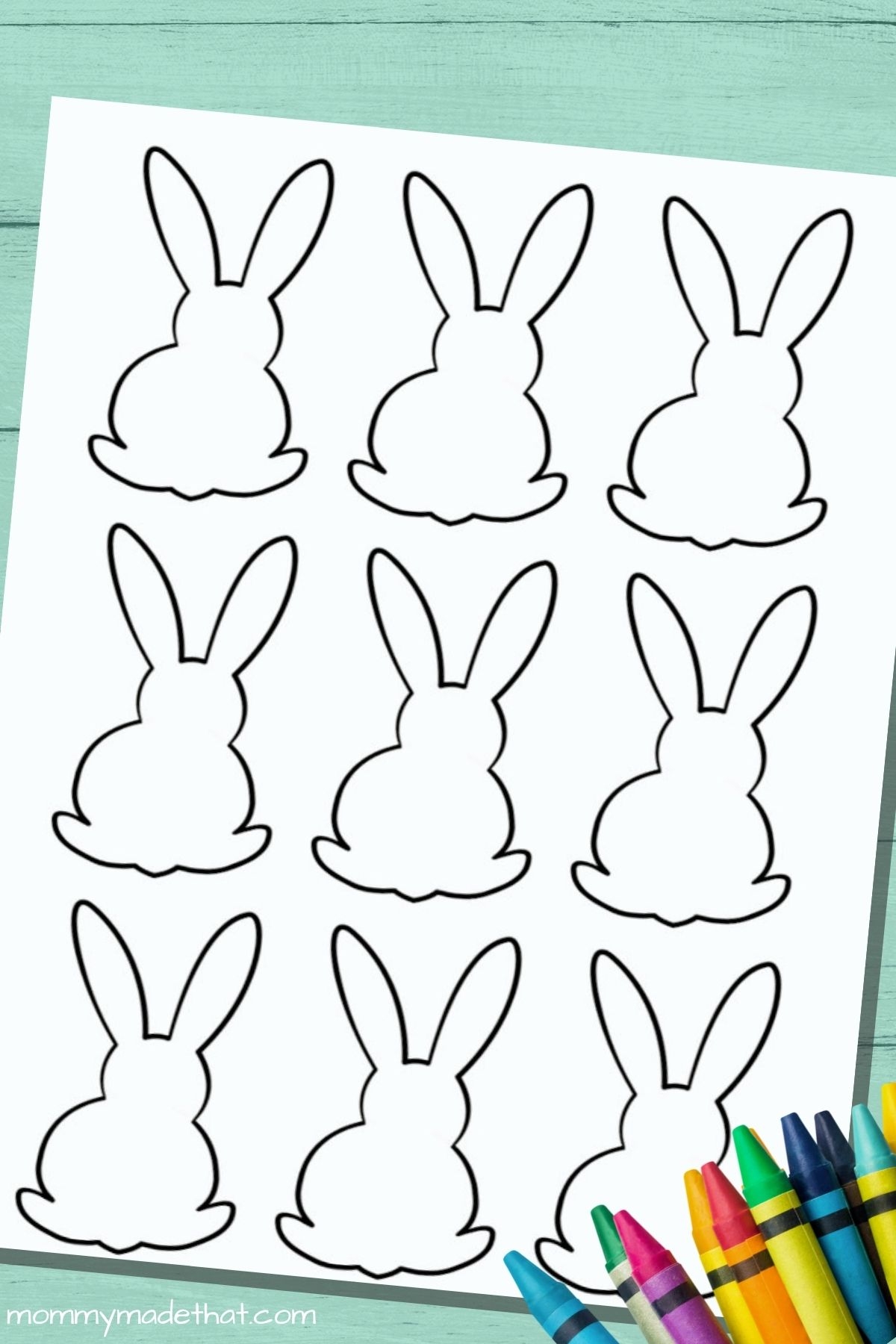Printable Bunny Rabbit Template