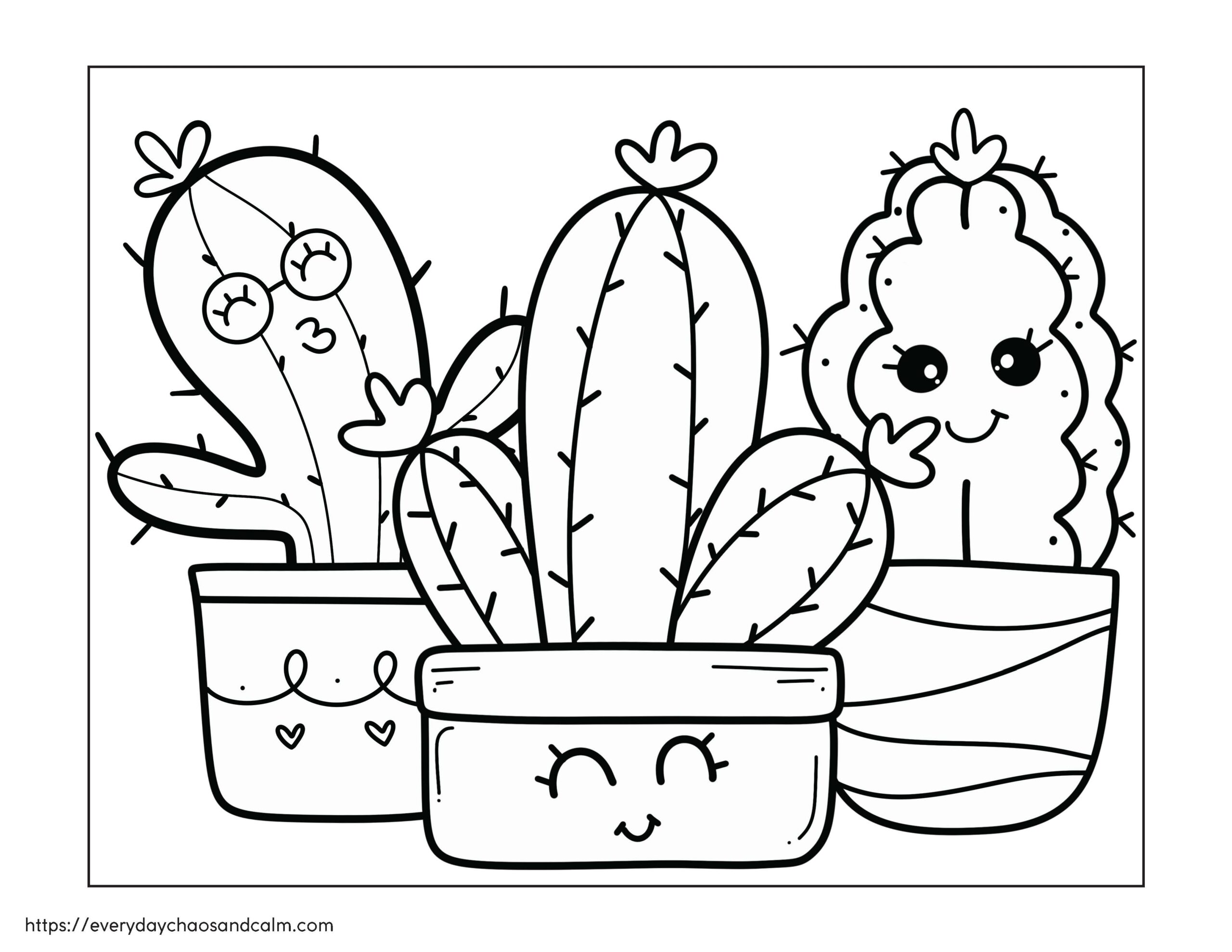 Free Printable Cactus Template