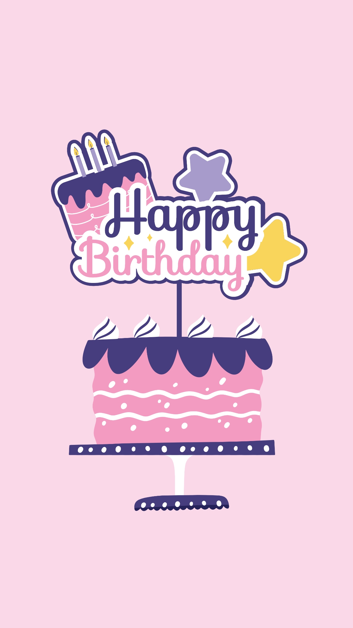 Birthday Cake Template Printable