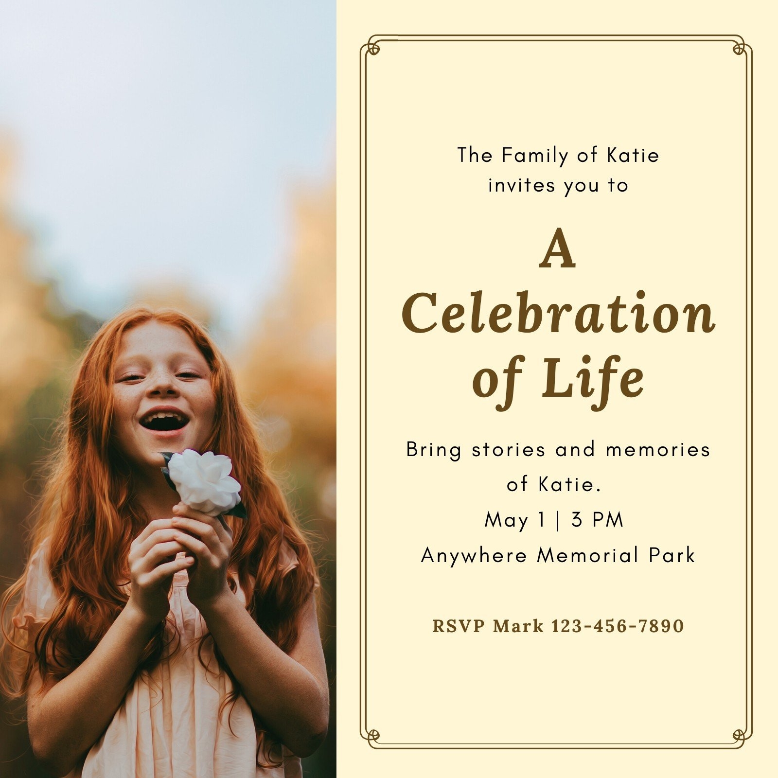 Free Celebration Of Life Invitation Templates To Edit And Print Canva