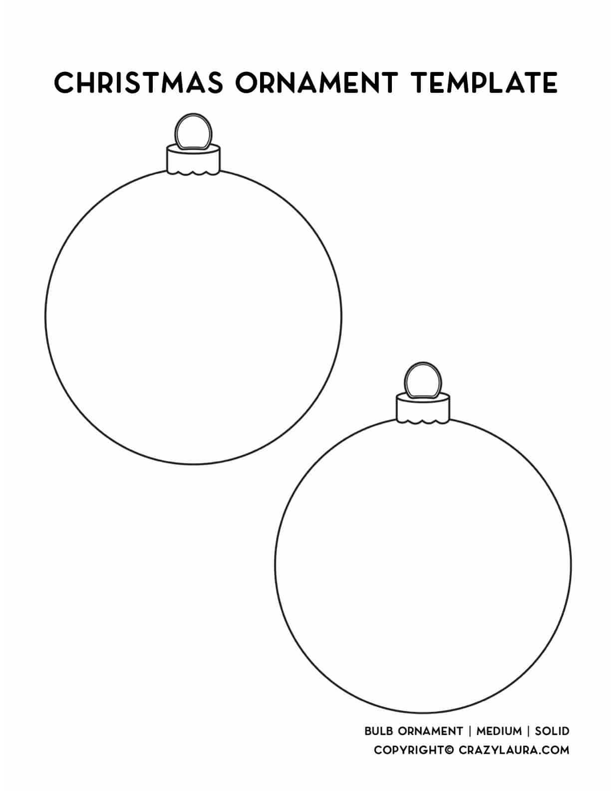 Free Printable Ornament Templates