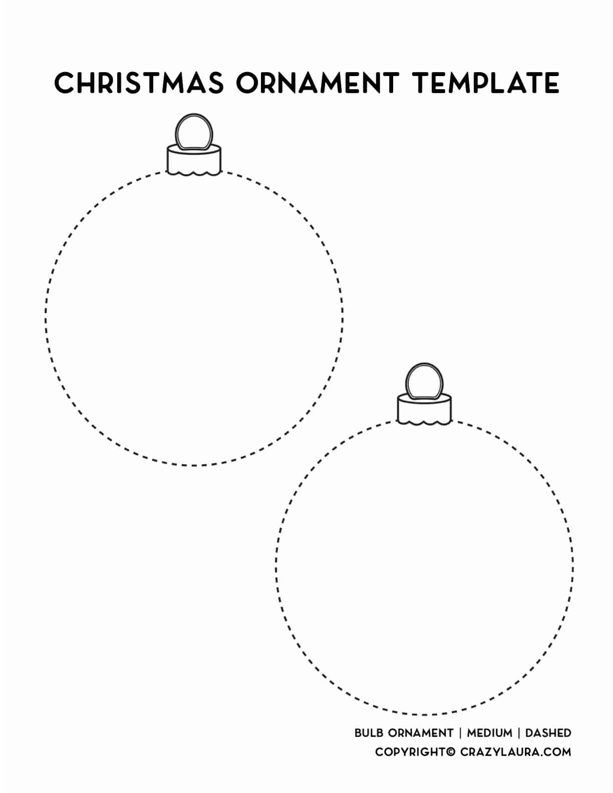 Christmas Ornaments Template Printable