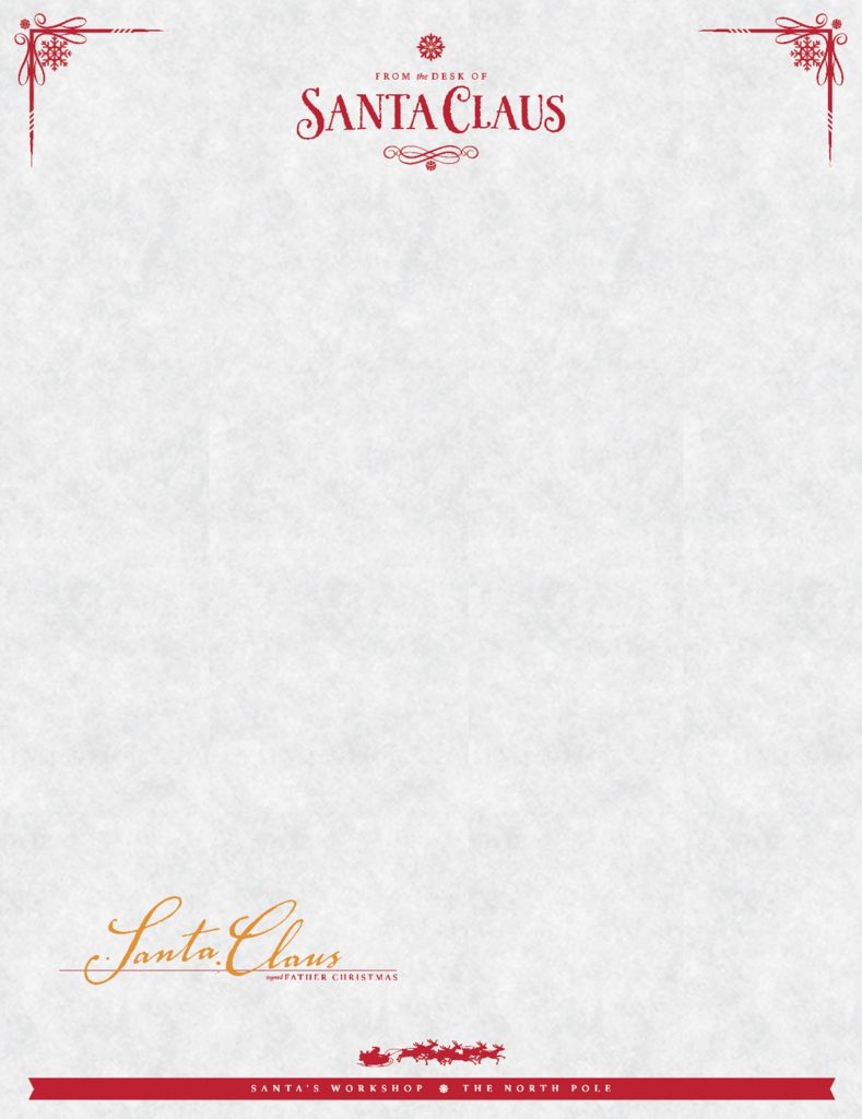 Template Free Printable Santa Letterhead