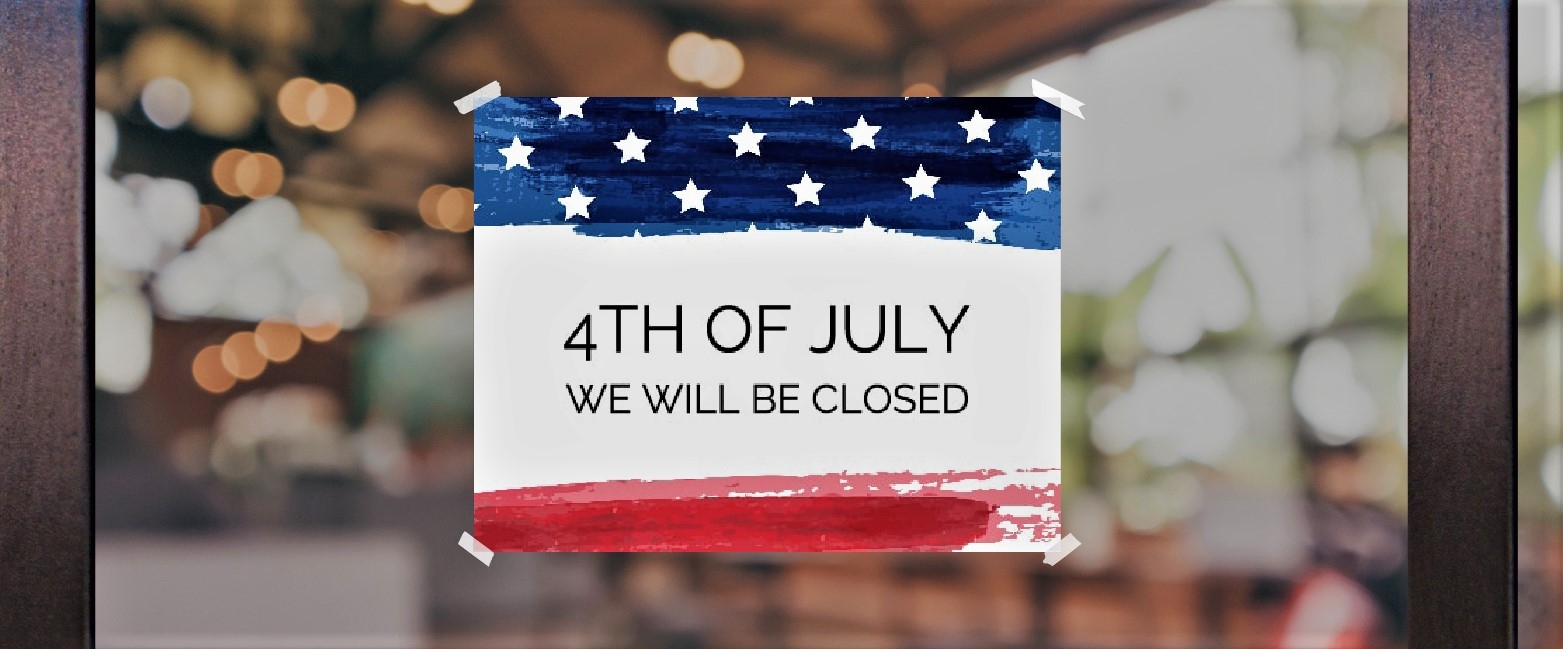 Free Printable Closed For 4Th Of July Sign Template
