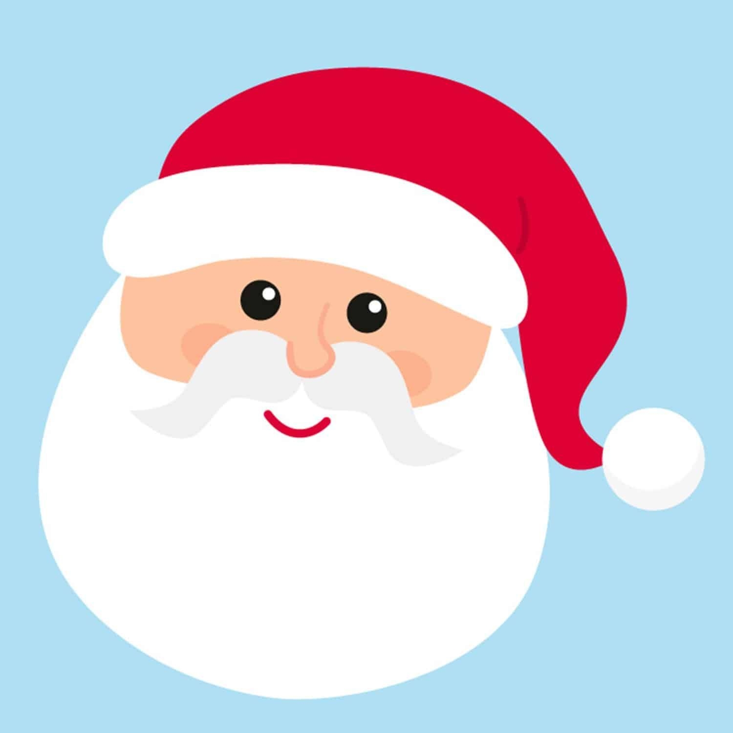 Santa Face Printable Template