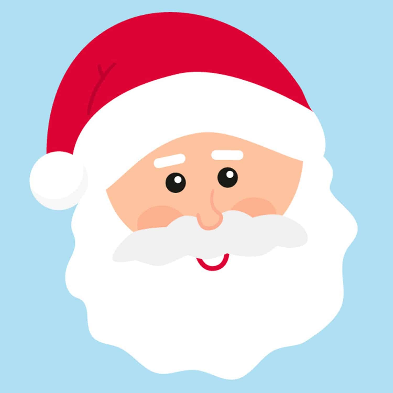 Free Cute Santa Face Clipart For Your Holiday Decorations Tulamama