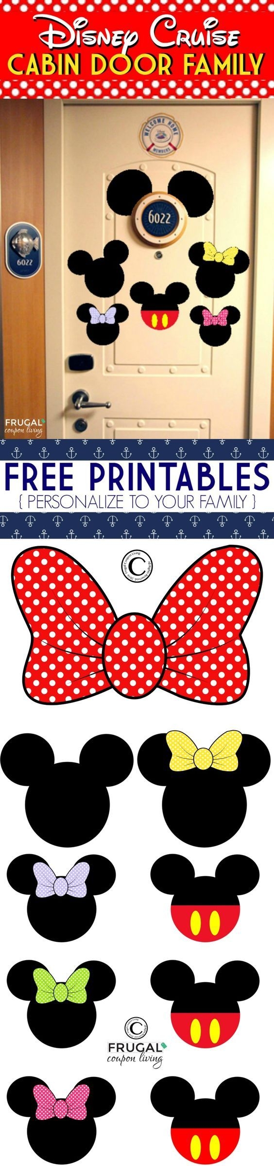 FREE Disney Cruise Door Printables Disney Cruise Door Decorations Disney Cruise Door Disney Cruise