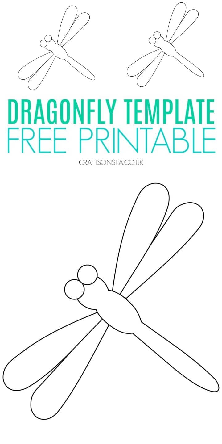 FREE Dragonfly Template Printable PDF Crafts On Sea
