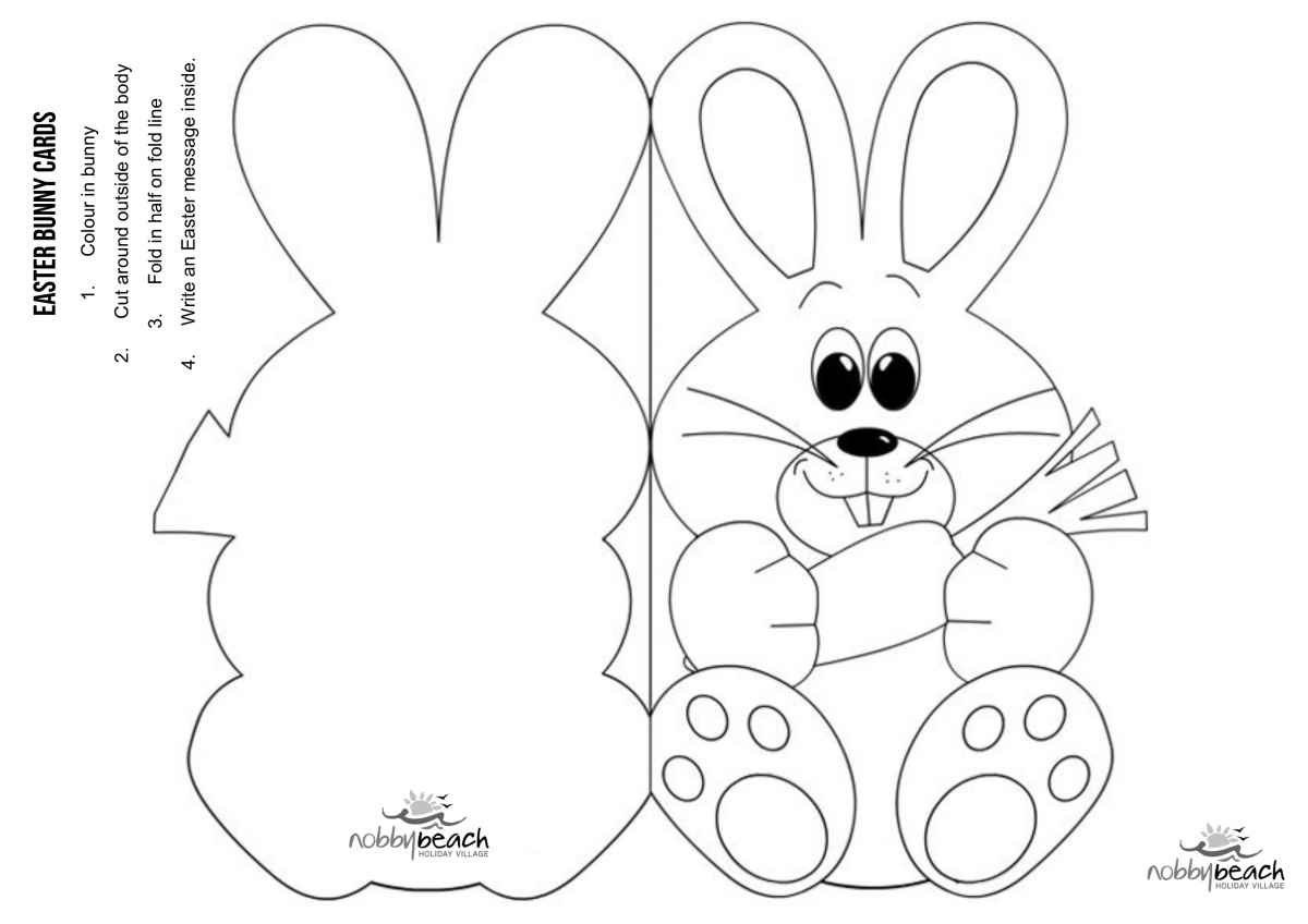 Printable Easter Bunny Craft Template