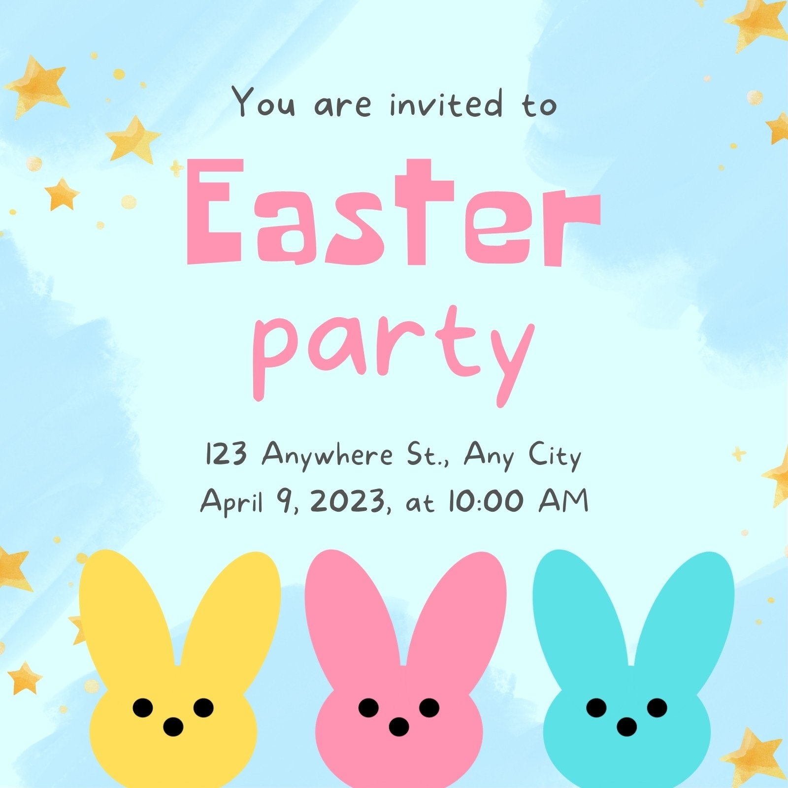 Free Easter Invitation Templates To Edit And Print Canva