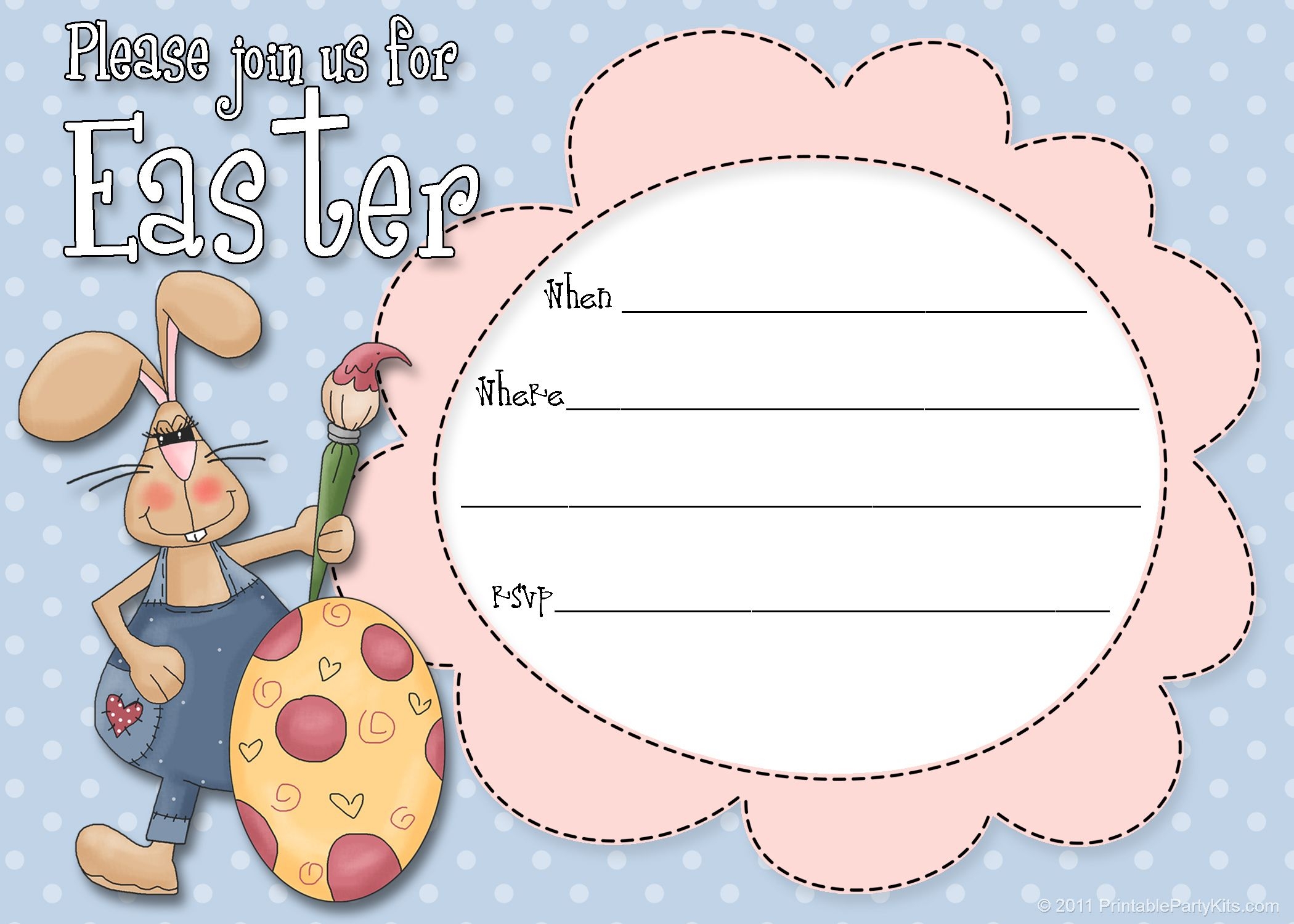 Free Easter Party Invitations Template Easter Party Invite Easter Party Invitations Free Printable Easter Invitations