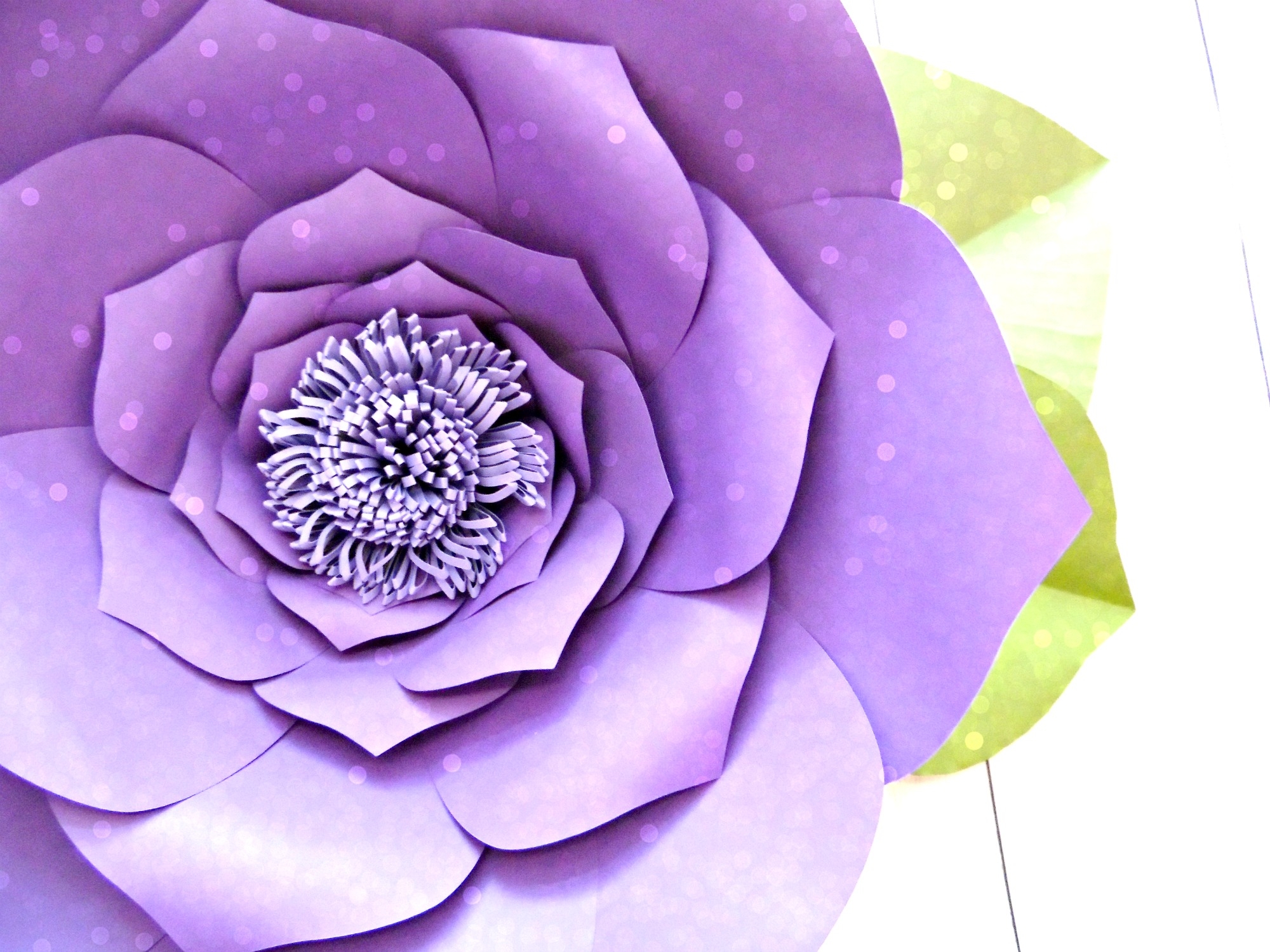 Printable 3D Flower Template