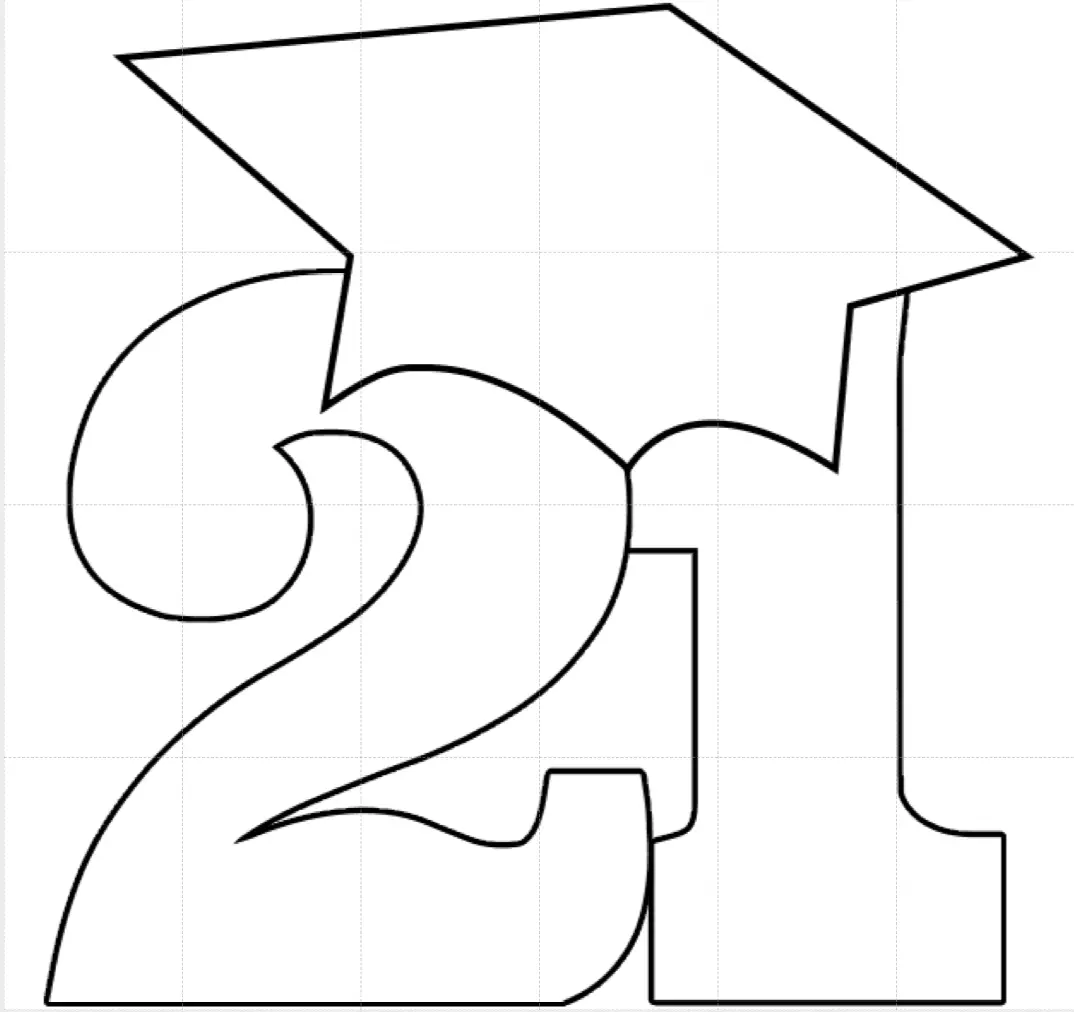 Printable Mosaic Number Template Free