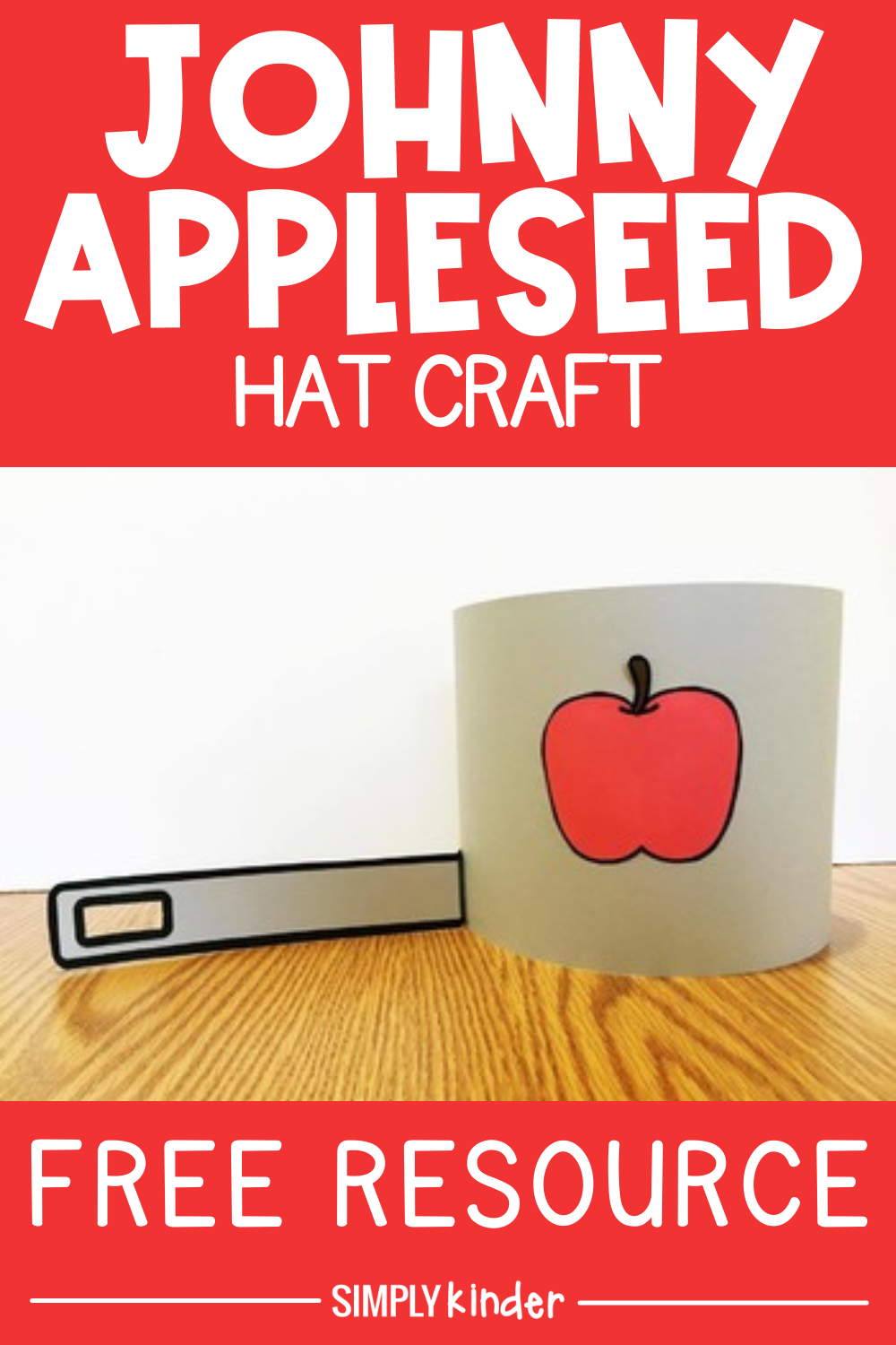 Printable Johnny Appleseed Hat Template