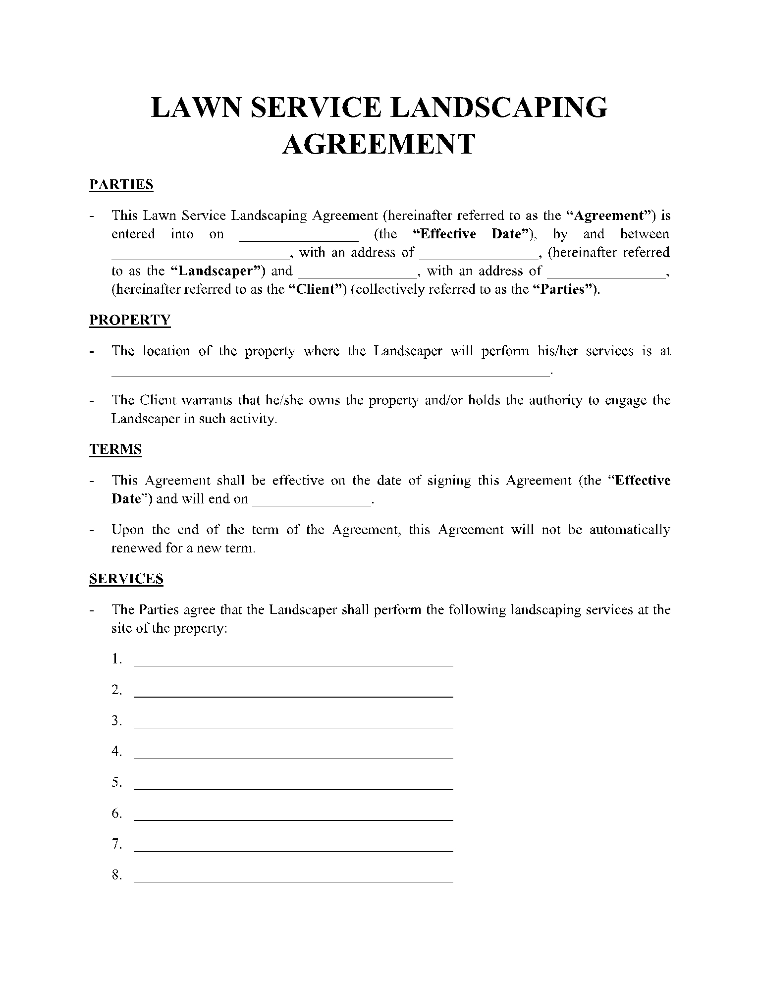 Free Landscaping Proposal Template In 2021 CocoSign