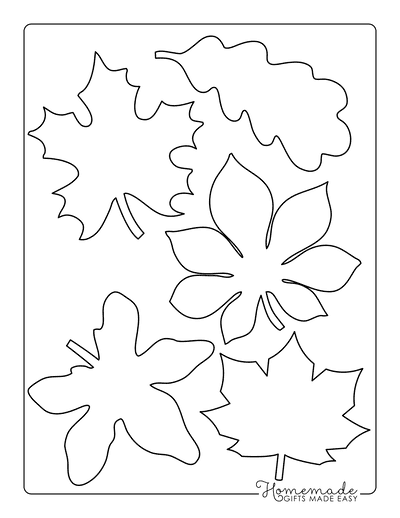 Fall Leaves Printable Template