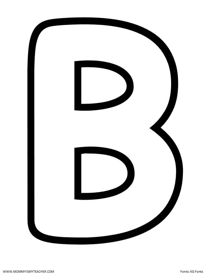 FREE LETTER B PRINTABLES Mommy Is My Teacher