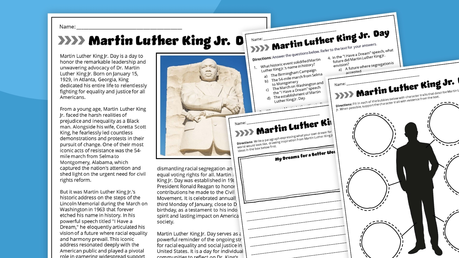 I Have A Dream Template Free Printable