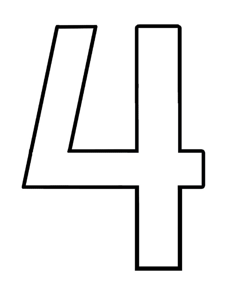 FREE Number 4 Worksheets For Preschool The Hollydog Blog