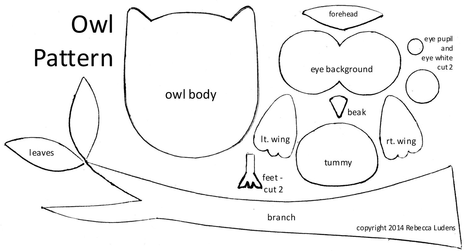 Simple Owl Template Printable