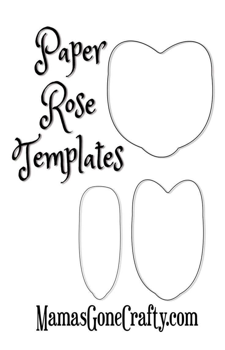 Free Paper Rose Petal Templates Abbi Kirsten Collections Paper Rose Template Paper Roses Crepe Paper Roses