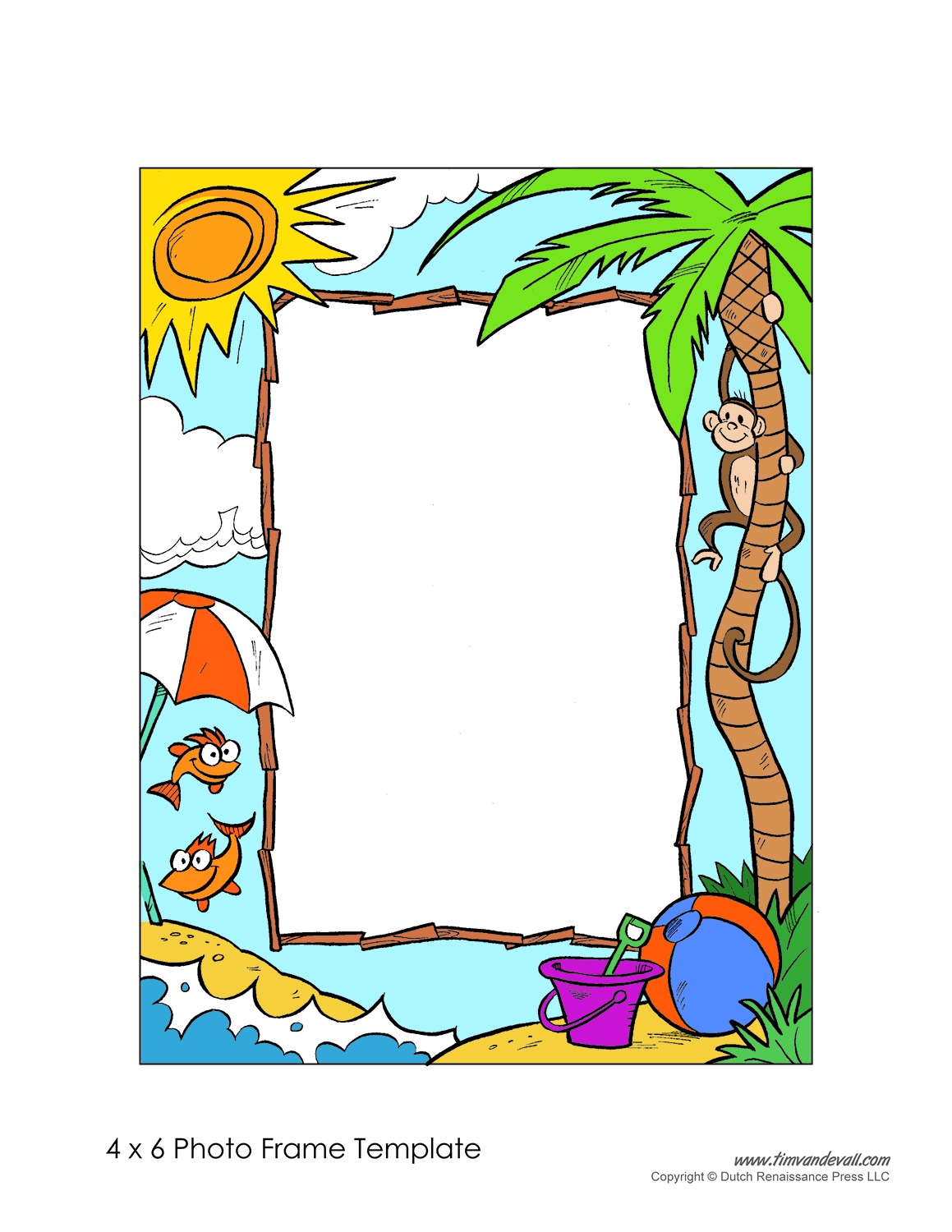Free Photo Frame Templates Make Your Own Photo Frame PDF Format Tim s Printables
