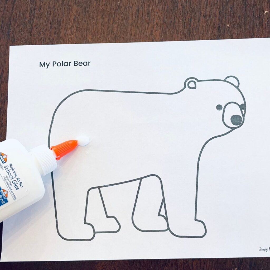 Printable Polar Bear Template