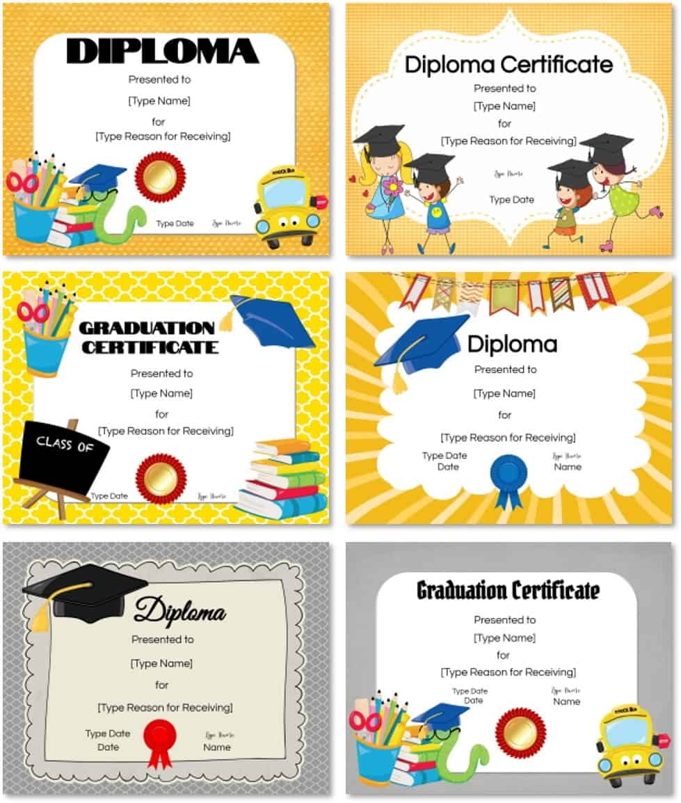 Free Printable Preschool Diploma Templates