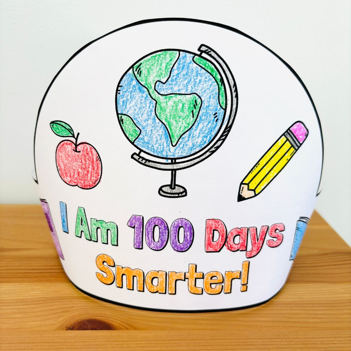 Free Printable 100 Days Of School Crown For Kids Simply Full Of Delight