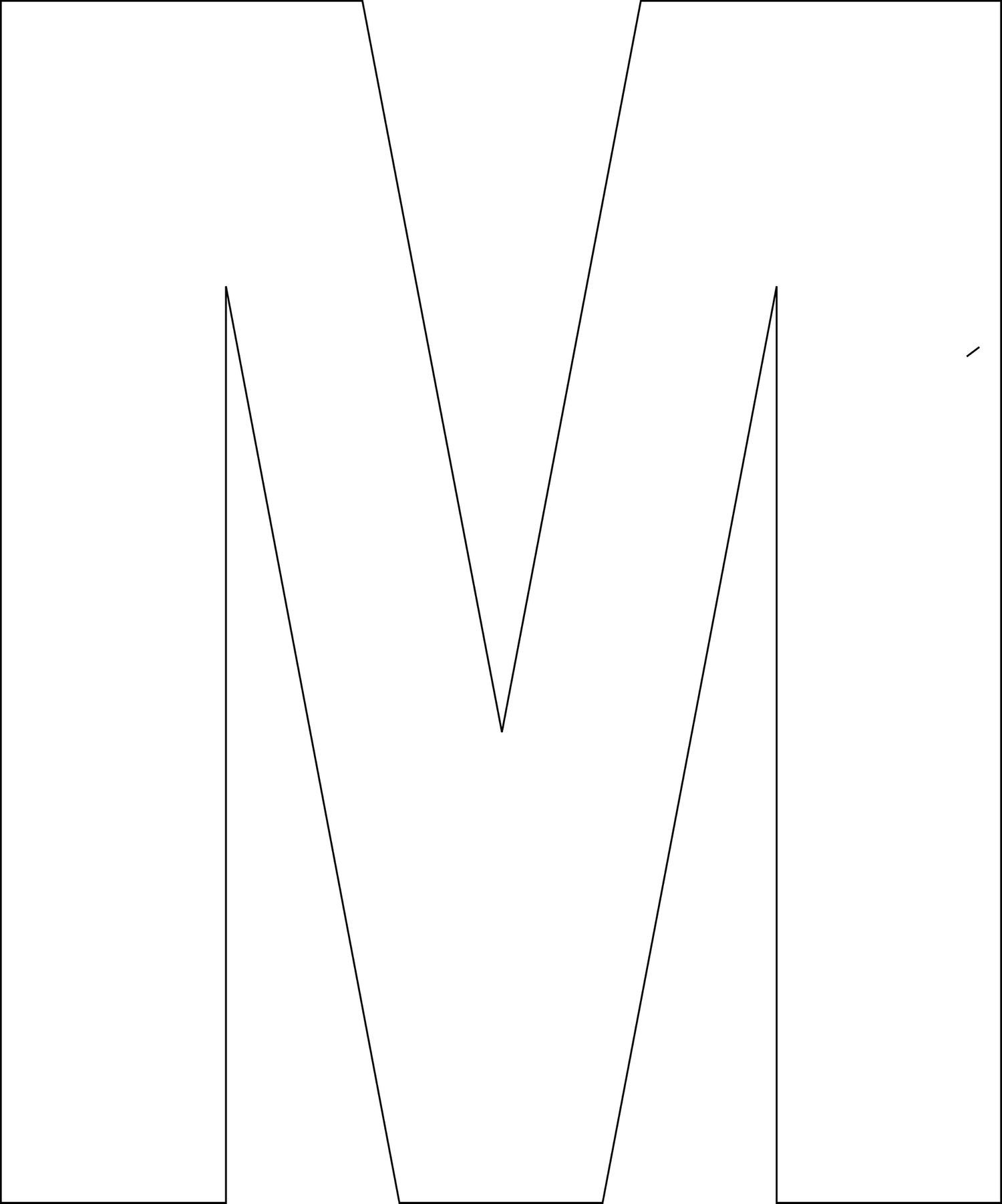 Free Printable Alphabet Template Upper Case