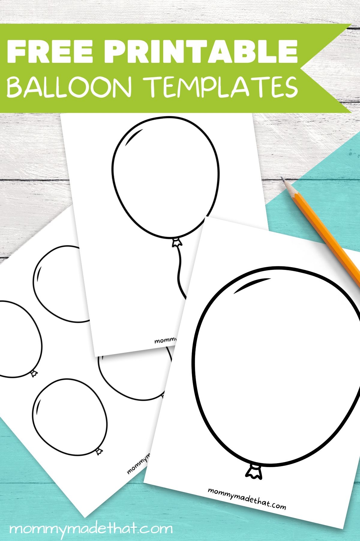 Free Balloon Template Printable