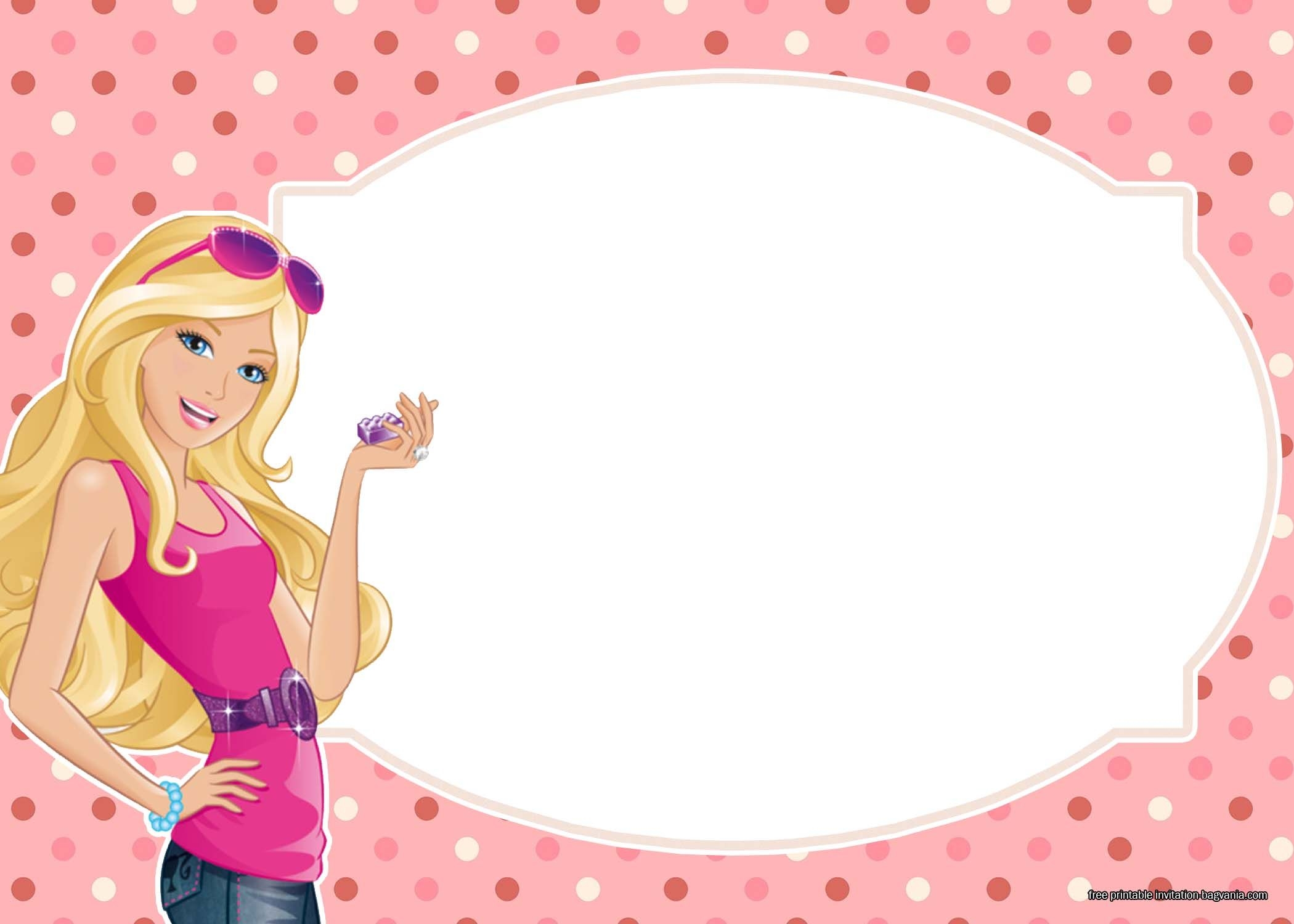 Barbie Name Tag Template Printable