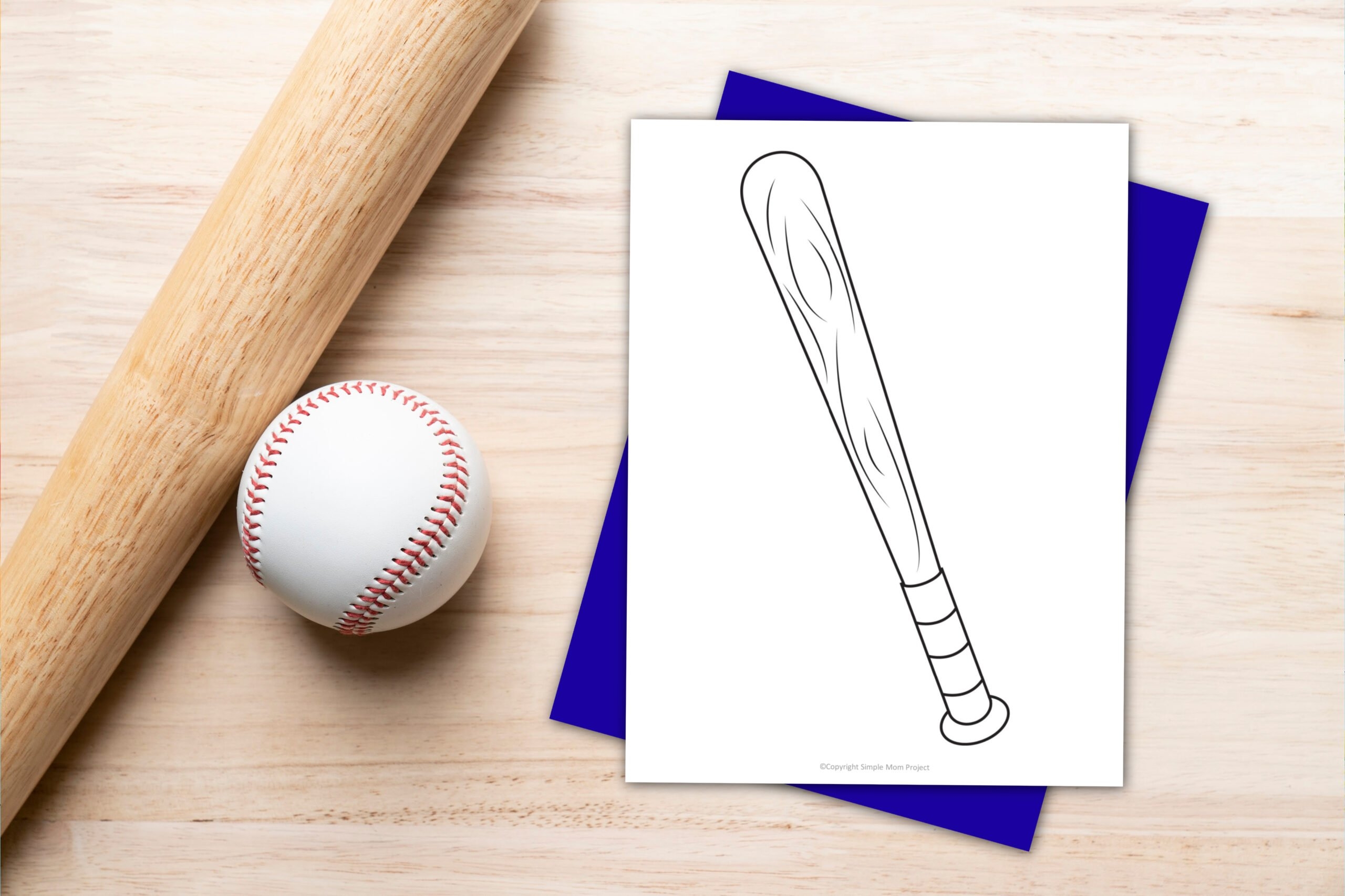 Baseball Bat Template Printable