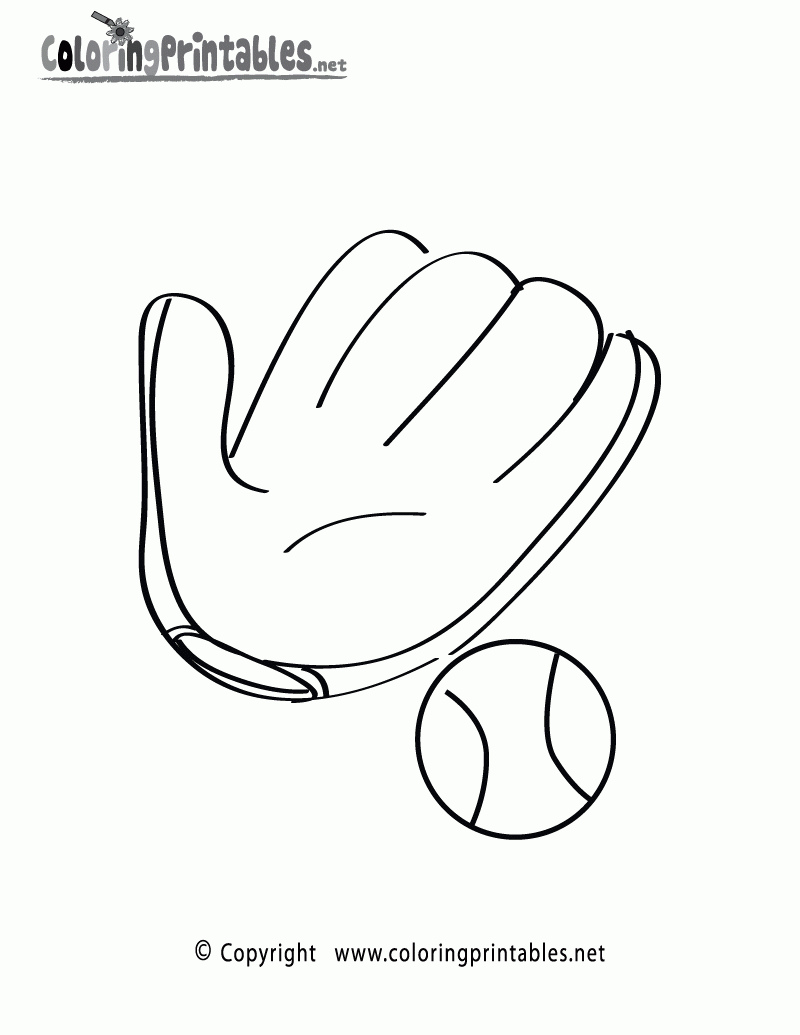 Baseball Glove Template Printable