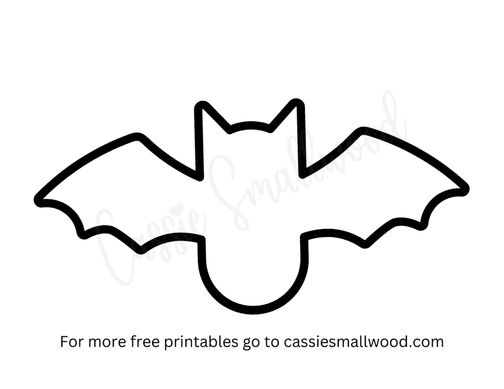 Large Printable Bat Template