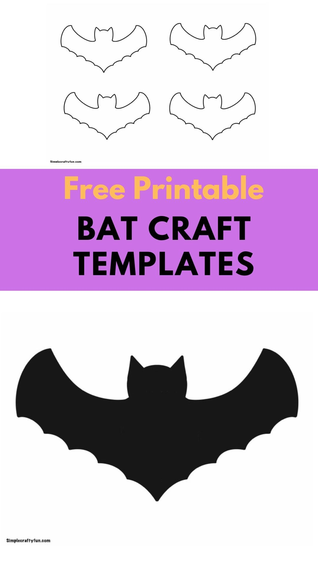 Bat Craft Template Printable
