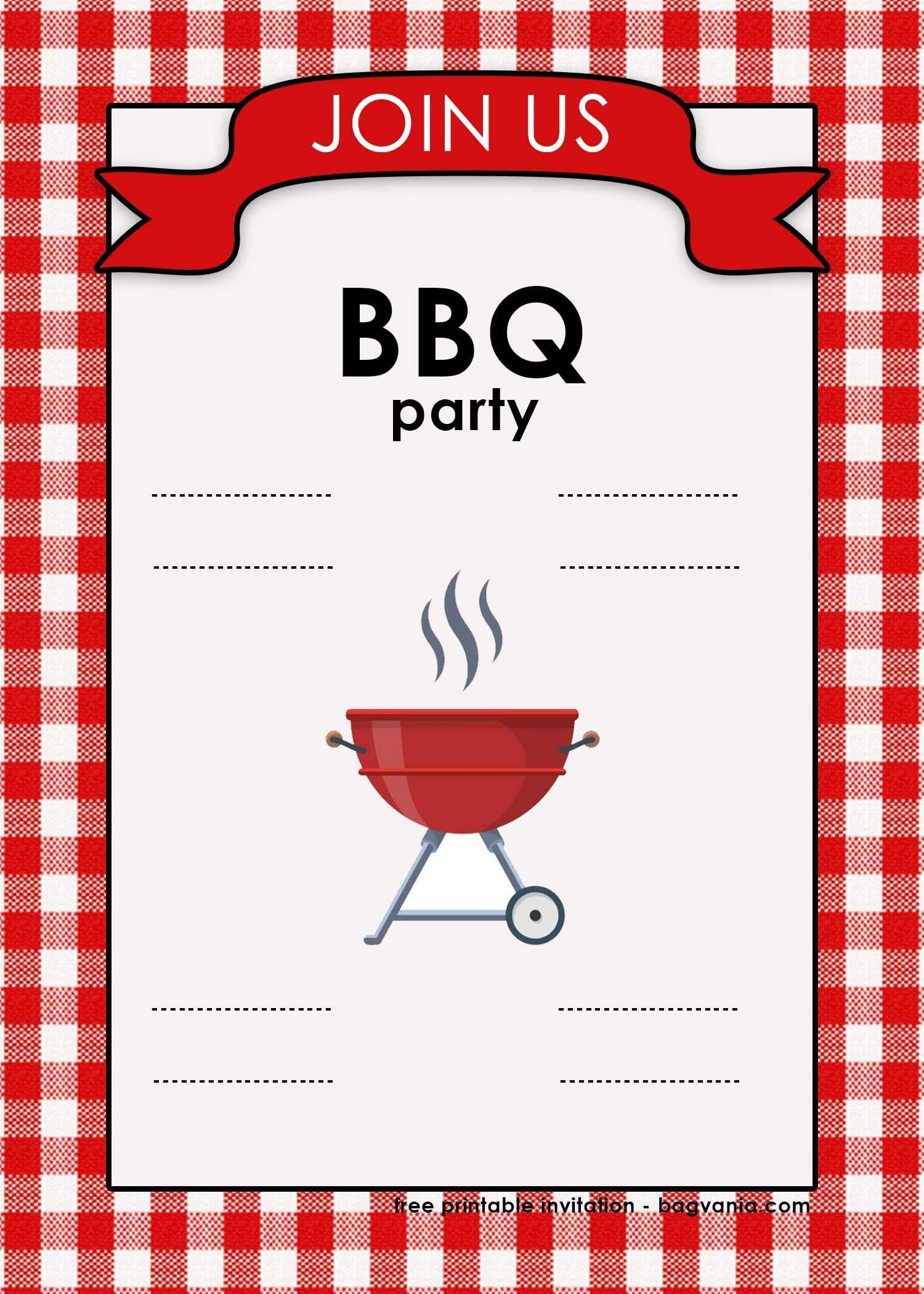 FREE Printable BBQ Invitation Template For Your Parties Barbecue Invitations Bbq Invitation Bbq Party Invitations