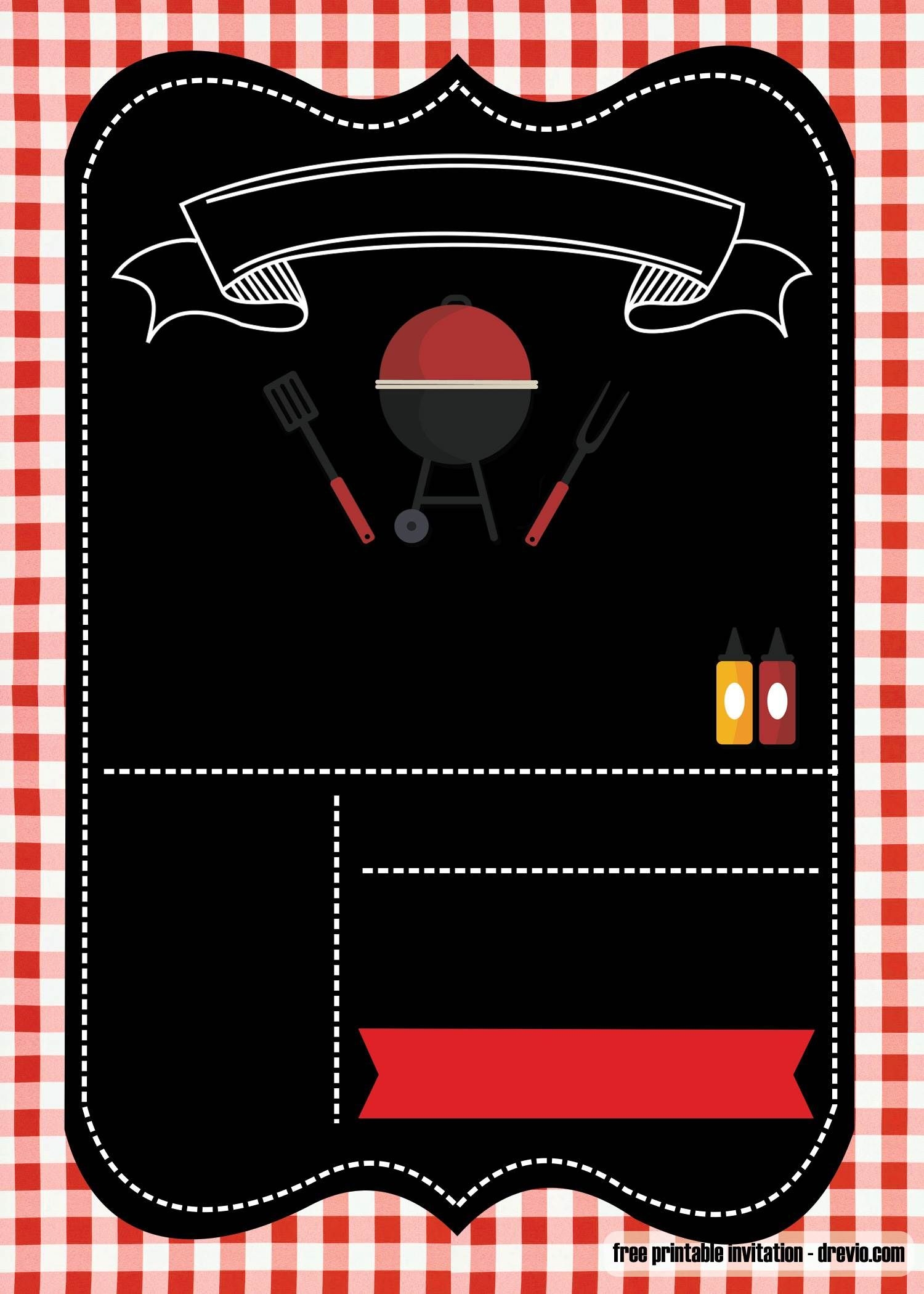 FREE Printable BBQ Invitation Template For Your Parties Barbecue Invitations Bbq Party Invitations Bbq Invitation