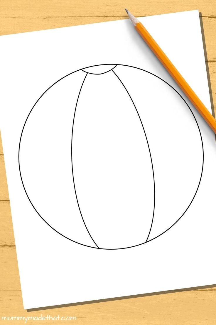 Printable Beach Ball Template