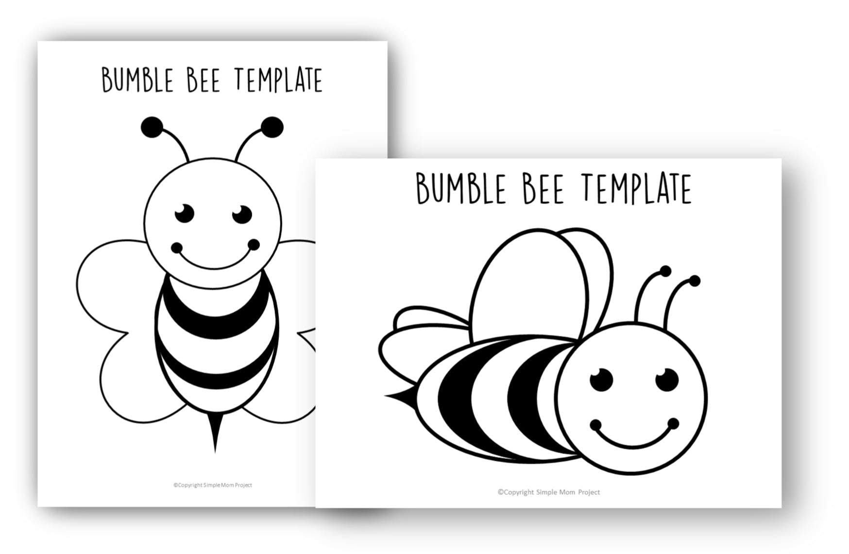 Bee Template Free Printable