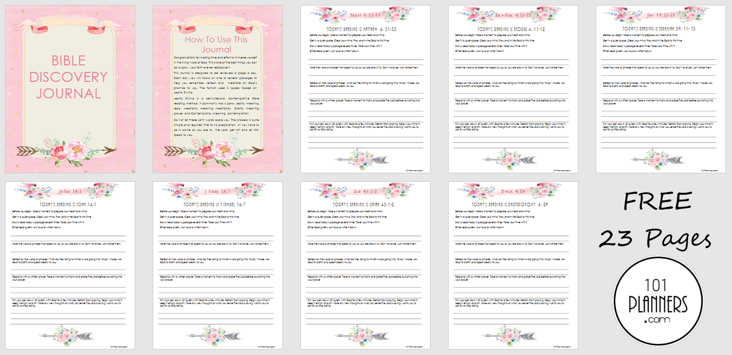 Printable Bible Study Journal Template