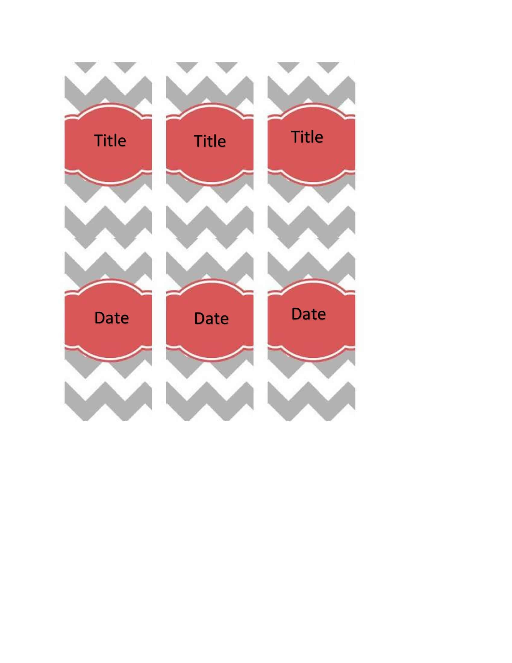 Free Printable Binder Spine Template